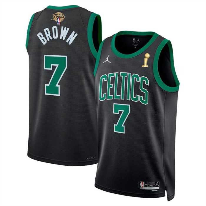 Men's Boston Celtics #7 Jaylen Brown Black 2024 Finals Champions Statement Edition Stitched Basketball Jersey Dzhi,We sell and wholesale Men's Boston Celtics #7 Jaylen Brown Black 2024 Finals Champions Statement Edition Stitched Basketball Jersey Dzhi on line form chian!